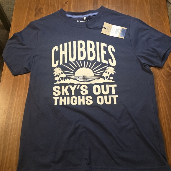 chubbies Other - Chubbies Navy Tee Men's Small Sky's Out Thighs Out
